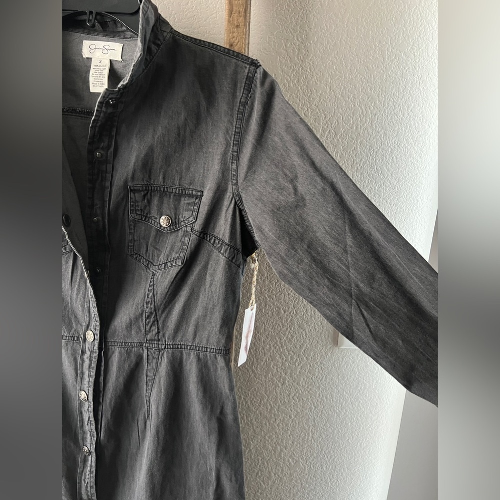 Jessica Simpson - grey denim bottom down dress - Picture 3 of 6